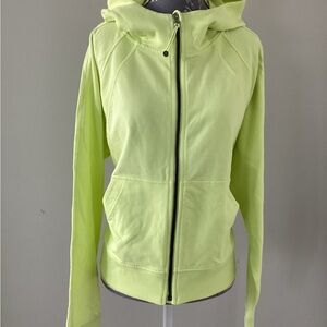 Like New…Northern Reflections Lime Green Hooded Zip Jacket(Medium)